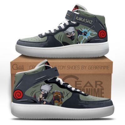Kakashi Sneakers Air Mid Custom Anime Shoes for Otaku