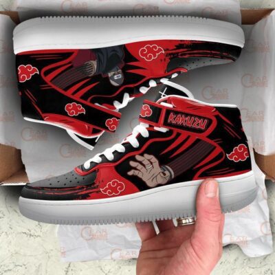 Kakuzu Sneakers Air Mid Custom Anime Akatsuki Shoes for Otaku 3