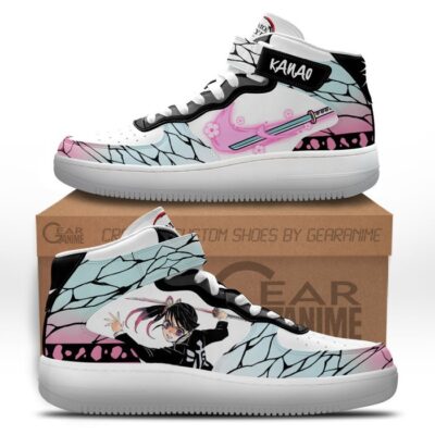 Kanao Sneakers Air Mid Custom Anime Demon Slayer Shoes