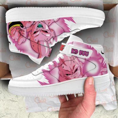 Kid Buu Sneakers Air Mid Custom Dragon Ball Anime Shoes for Otaku 3