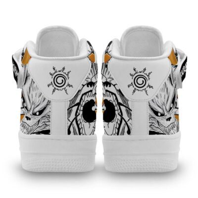Kurama Sneakers Air Mid Custom Anime Shoes Mix Manga for Otaku 2