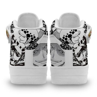 Law Sneakers Air Mid One Piece Custom Anime Shoes Mix Manga 2