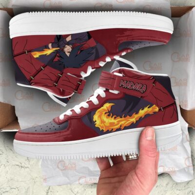 Madara Uchiha Skills Sneakers Air Mid Custom Anime Shoes 3