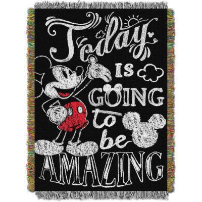 Mickey Mouse, Amazing Day Woven Tapestry Throw Blanket