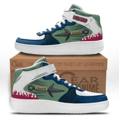 Minato Namikaze Kunai Sneakers Air Mid Custom Anime Shoes for Otaku