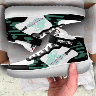 Muichiro Tokito Sneakers Air Mid Custom Anime Demon Slayer Shoes 3