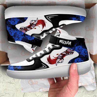 Muzan Kibutsuji Sneakers Air Mid Custom Anime Demon Slayer Shoes 3