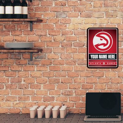 NBA Atlanta Hawks Personalized Custom Metal Parking Sign Wall Decor Indoor Ourdoor 2 NBA Atlanta Hawks Personalized Custom Metal Parking Sign Wall Decor Indoor Ourdoor 2