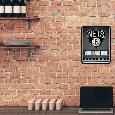 NBA Brooklyn Nets Personalized Custom Metal Parking Sign Wall Decor Indoor Ourdoor 2 NBA Brooklyn Nets Personalized Custom Metal Parking Sign Wall Decor Indoor Ourdoor 2
