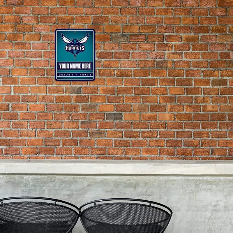 NBA Charlotte Hornets Personalized Custom Metal Parking Sign Wall Decor Indoor Ourdoor 1