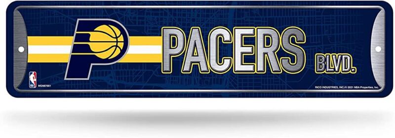 NBA Indiana Pacers Home Decor Metal Street Sign