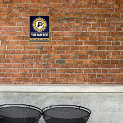 NBA Indiana Pacers Personalized Custom Metal Parking Sign Wall Decor Indoor Ourdoor 1