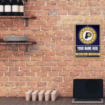 NBA Indiana Pacers Personalized Custom Metal Parking Sign Wall Decor Indoor Ourdoor 2