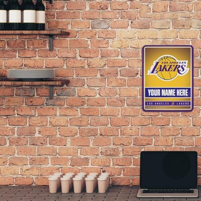 NBA Los Angeles Lakers Personalized Custom Metal Parking Sign Wall Decor Indoor Ourdoor 2 NBA Los Angeles Lakers Personalized Custom Metal Parking Sign Wall Decor Indoor Ourdoor 2