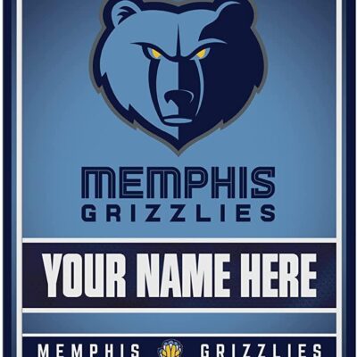 NBA Memphis Grizzlies Personalized Custom Metal Parking Sign Wall Decor Indoor Ourdoor