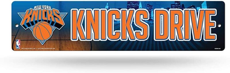 NBA New York Knicks Metal Street Sign Decor