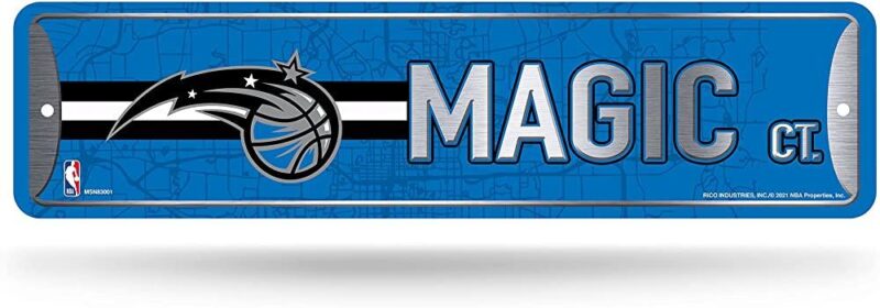 NBA Orlando Magic Home Decor Metal Street Sign