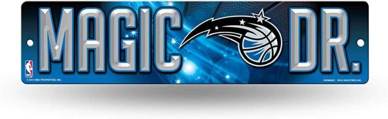 NBA Orlando Magic Metal Street Sign Decor