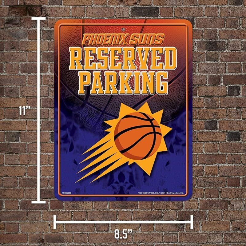 NBA Phoenix Suns Metal Parking Sign Wall Decor Indoor Ourdoor 5