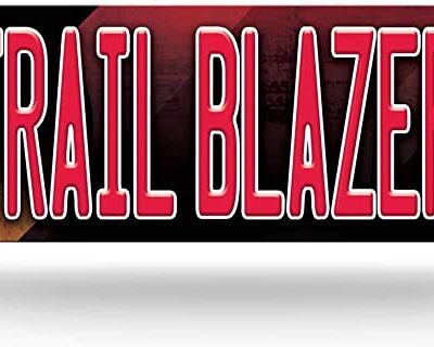 NBA Portland Trail Blazers Metal Street Sign Decor