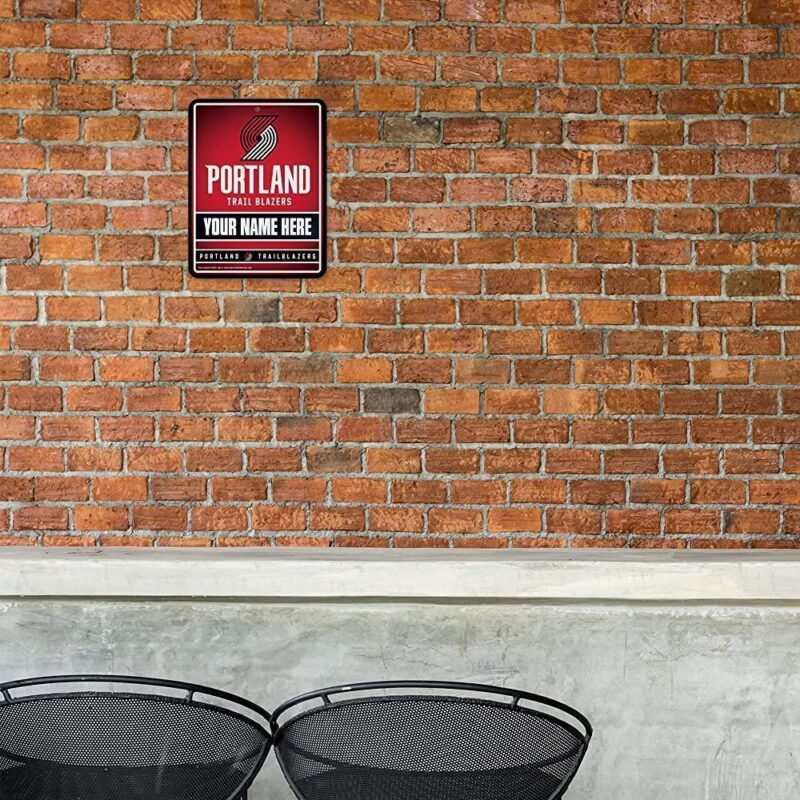 NBA Portland Trail Blazers Personalized Custom Metal Parking Sign Wall Decor Indoor Ourdoor 1