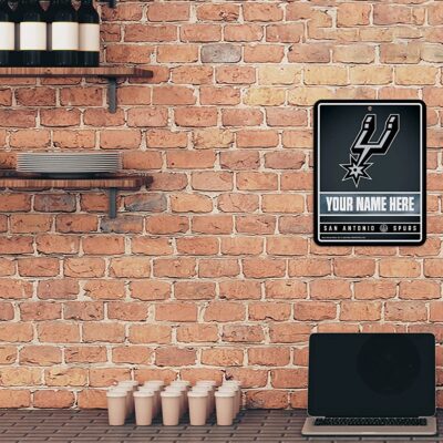 NBA San Antonio Spurs Personalized Custom Metal Parking Sign Wall Decor Indoor Ourdoor 2