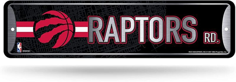 NBA Toronto Raptors Home Decor Metal Street Sign