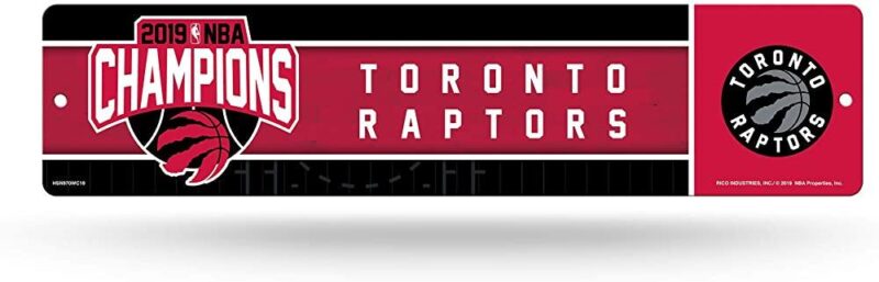 NBA Toronto Raptors Metal Street Sign Decor Metal Street Sign Decor