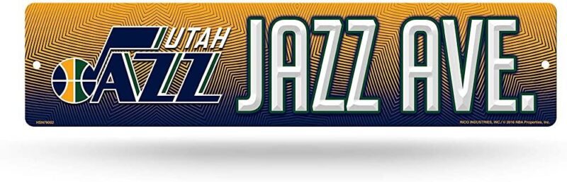 NBA Utah Jazz Metal Street Sign Decor