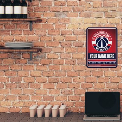 NBA Washington Wizards Personalized Custom Metal Parking Sign Wall Decor Indoor Ourdoor 2