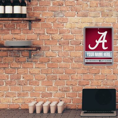 NCAA Alabama Crimson Tide Personalized Custom Metal Parking Sign Wall Decor Indoor Ourdoor 2 NCAA Alabama Crimson Tide Personalized Custom Metal Parking Sign Wall Decor Indoor Ourdoor 2