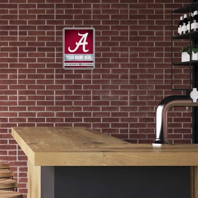 NCAA Alabama Crimson Tide Personalized Custom Metal Parking Sign Wall Decor Indoor Ourdoor 3 NCAA Alabama Crimson Tide Personalized Custom Metal Parking Sign Wall Decor Indoor Ourdoor 3