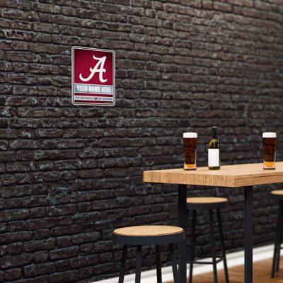 NCAA Alabama Crimson Tide Personalized Custom Metal Parking Sign Wall Decor Indoor Ourdoor 4 NCAA Alabama Crimson Tide Personalized Custom Metal Parking Sign Wall Decor Indoor Ourdoor 4