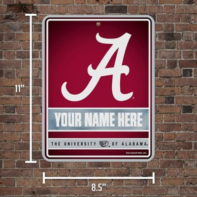 NCAA Alabama Crimson Tide Personalized Custom Metal Parking Sign Wall Decor Indoor Ourdoor 5 NCAA Alabama Crimson Tide Personalized Custom Metal Parking Sign Wall Decor Indoor Ourdoor 5