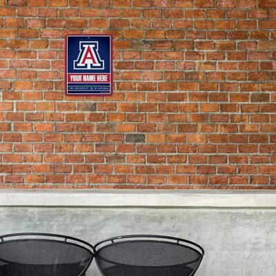 NCAA Arizona Wildcats Personalized Custom Metal Parking Sign Wall Decor Indoor Ourdoor 1