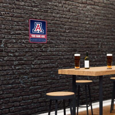 NCAA Arizona Wildcats Personalized Custom Metal Parking Sign Wall Decor Indoor Ourdoor 4