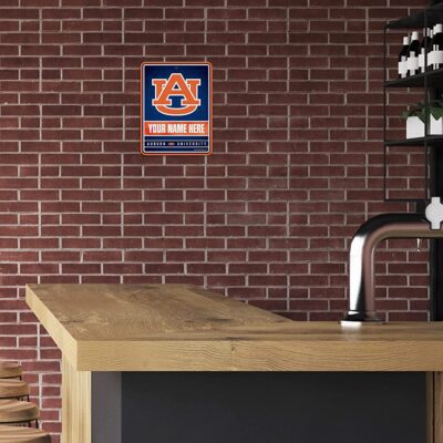 NCAA Auburn Tigers Personalized Custom Metal Parking Sign Wall Decor Indoor Ourdoor 3