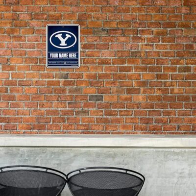 NCAA BYU Cougars Personalized Custom Metal Parking Sign Wall Decor Indoor Ourdoor 1