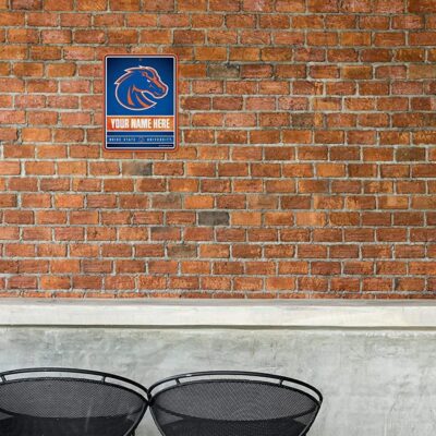 NCAA Boise State Broncos Personalized Custom Metal Parking Sign Wall Decor Indoor Ourdoor 1