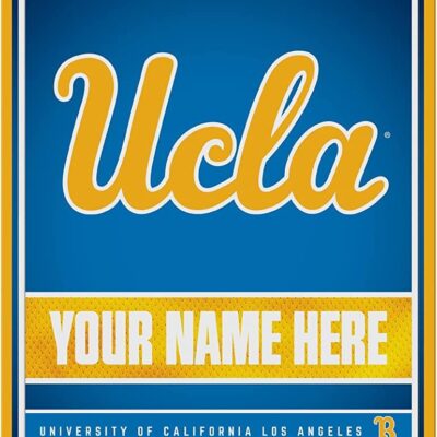 NCAA California-Los Angeles Bruins Personalized Custom Metal Parking Sign Wall Decor Indoor Ourdoor