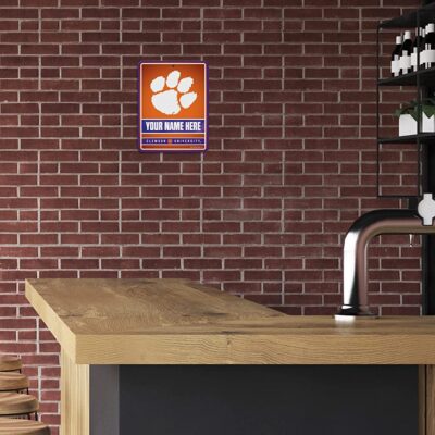 NCAA Clemson Tigers Personalized Custom Metal Parking Sign Wall Decor Indoor Ourdoor 3 NCAA Clemson Tigers Personalized Custom Metal Parking Sign Wall Decor Indoor Ourdoor 3