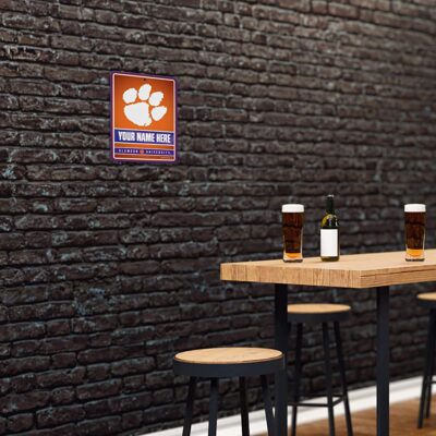 NCAA Clemson Tigers Personalized Custom Metal Parking Sign Wall Decor Indoor Ourdoor 4 NCAA Clemson Tigers Personalized Custom Metal Parking Sign Wall Decor Indoor Ourdoor 4