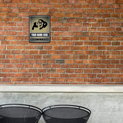 NCAA Colorado Buffaloes Personalized Custom Metal Parking Sign Wall Decor Indoor Ourdoor 1