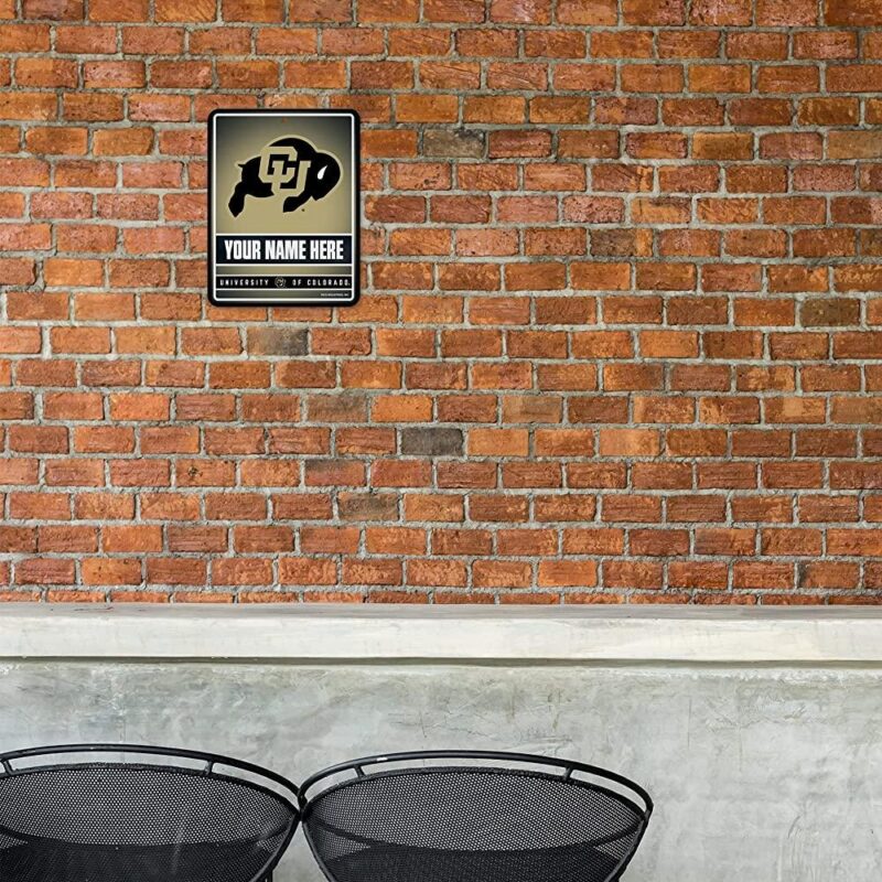 NCAA Colorado Buffaloes Personalized Custom Metal Parking Sign Wall Decor Indoor Ourdoor 1