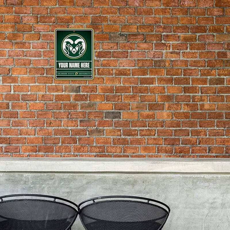 NCAA Colorado State Rams Personalized Custom Metal Parking Sign Wall Decor Indoor Ourdoor 1