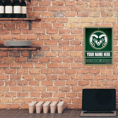 NCAA Colorado State Rams Personalized Custom Metal Parking Sign Wall Decor Indoor Ourdoor 2 NCAA Colorado State Rams Personalized Custom Metal Parking Sign Wall Decor Indoor Ourdoor 2