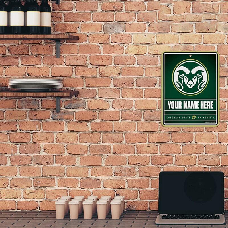 NCAA Colorado State Rams Personalized Custom Metal Parking Sign Wall Decor Indoor Ourdoor 2