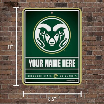 NCAA Colorado State Rams Personalized Custom Metal Parking Sign Wall Decor Indoor Ourdoor 5 NCAA Colorado State Rams Personalized Custom Metal Parking Sign Wall Decor Indoor Ourdoor 5