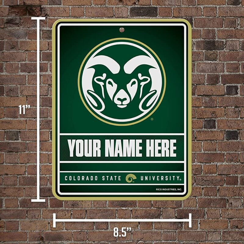 NCAA Colorado State Rams Personalized Custom Metal Parking Sign Wall Decor Indoor Ourdoor 5