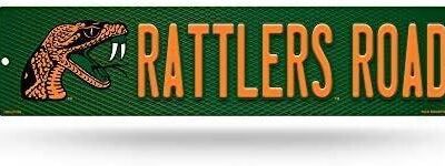 NCAA Florida A&M Rattlers Metal Street Sign Decor